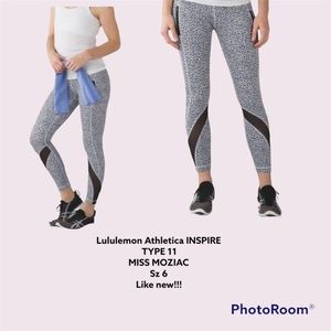 Lululemon Athletica Inspire Type 11 MISS MOZIAC Sz 6